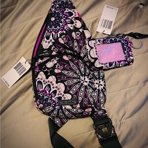 Vera Bradley crossover bag with Zip Id case